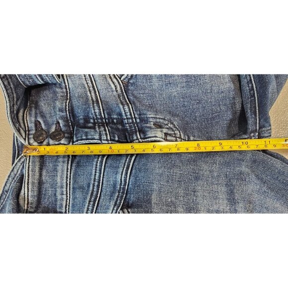 Mother Womens 25 The Triple Stack Insider Crop Belted Jeans Raw Hem Chick‎ Flick - Picture 10 of 16